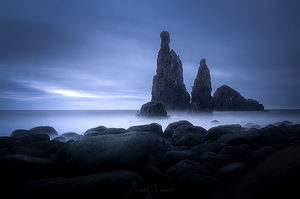 Madeira skalní útvary u pobřeží oceán