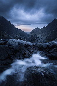 Tatry hory a mlha v údolí