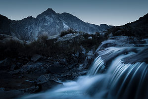 Tatry hory a řeka dlouhá expozice