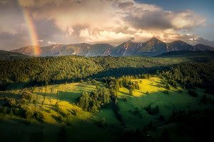 Slovensko krajina a pole světlo